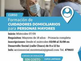 CURSO DE CUIDADORES DOMICILIARIOS 