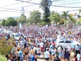 LOS FESTEJOS TRAS EL CAMPEONATO MUNDIAL OBTENIDO POR ARGENTINA 