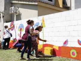 Un mural por los Derechos de los Niños