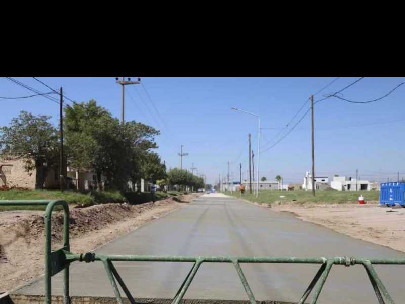 Avanza la pavimentación de calle La Pampa