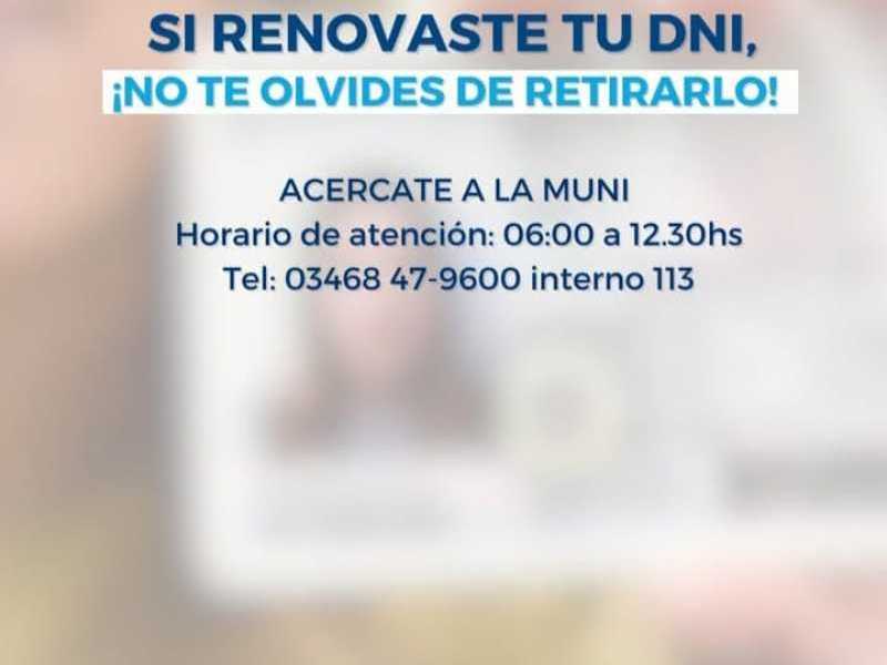 DNI Listos para retirar