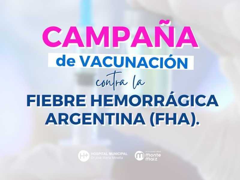 Vacunación contra la fiebre hemorrágica argentina