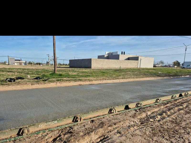 Avances en la pavimentación de calle La Pampa