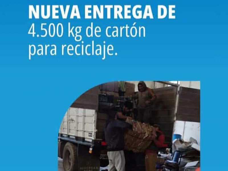 Reciclado de cartón y otros elementos