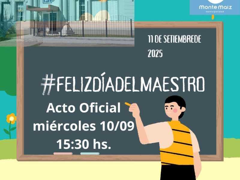 Celebración del día del Maestro