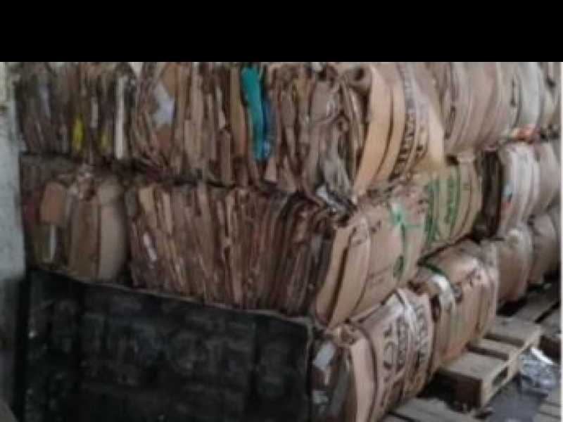 Cinco mil kilos de cartón para reciclado