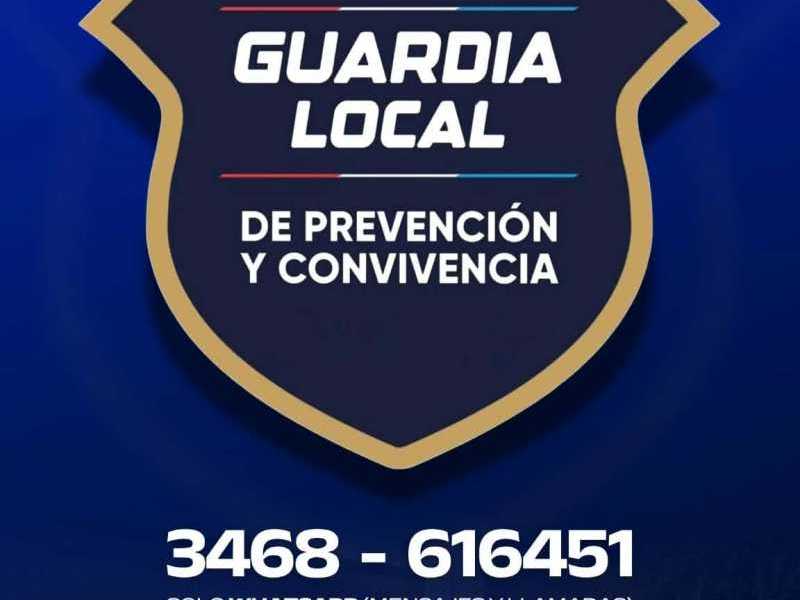 Línea directa las 24 hs. con la Guardia Local