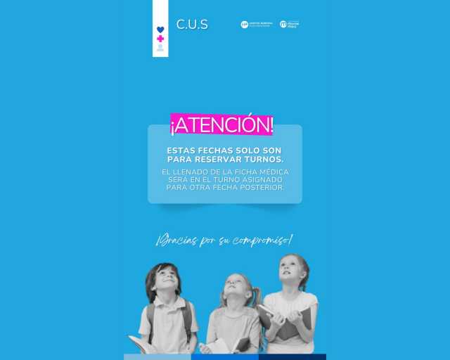 Turnos para las planillas médicas escolares