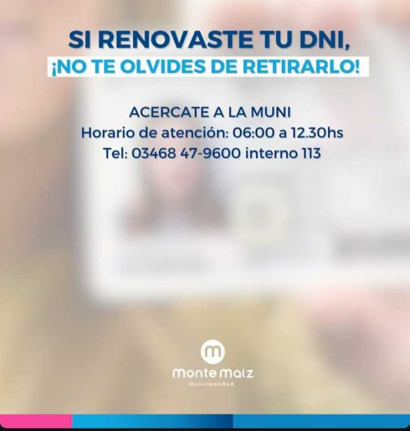 DNI Disponibles para retirar