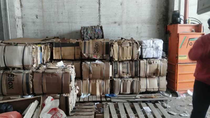 Entrega de material reciclable