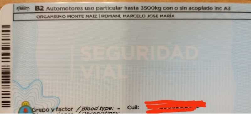 Las licencias de conducir cumplen con todos los requisitos legales