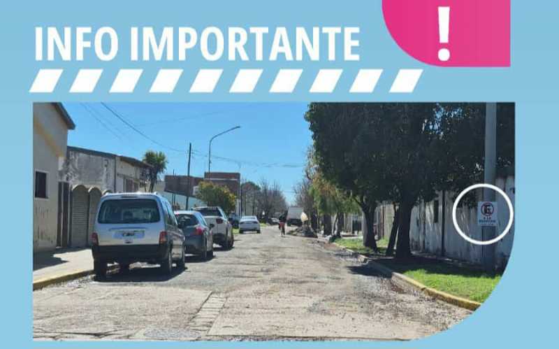 Prohibido estacionar en mano derecha en Cortada Güemes