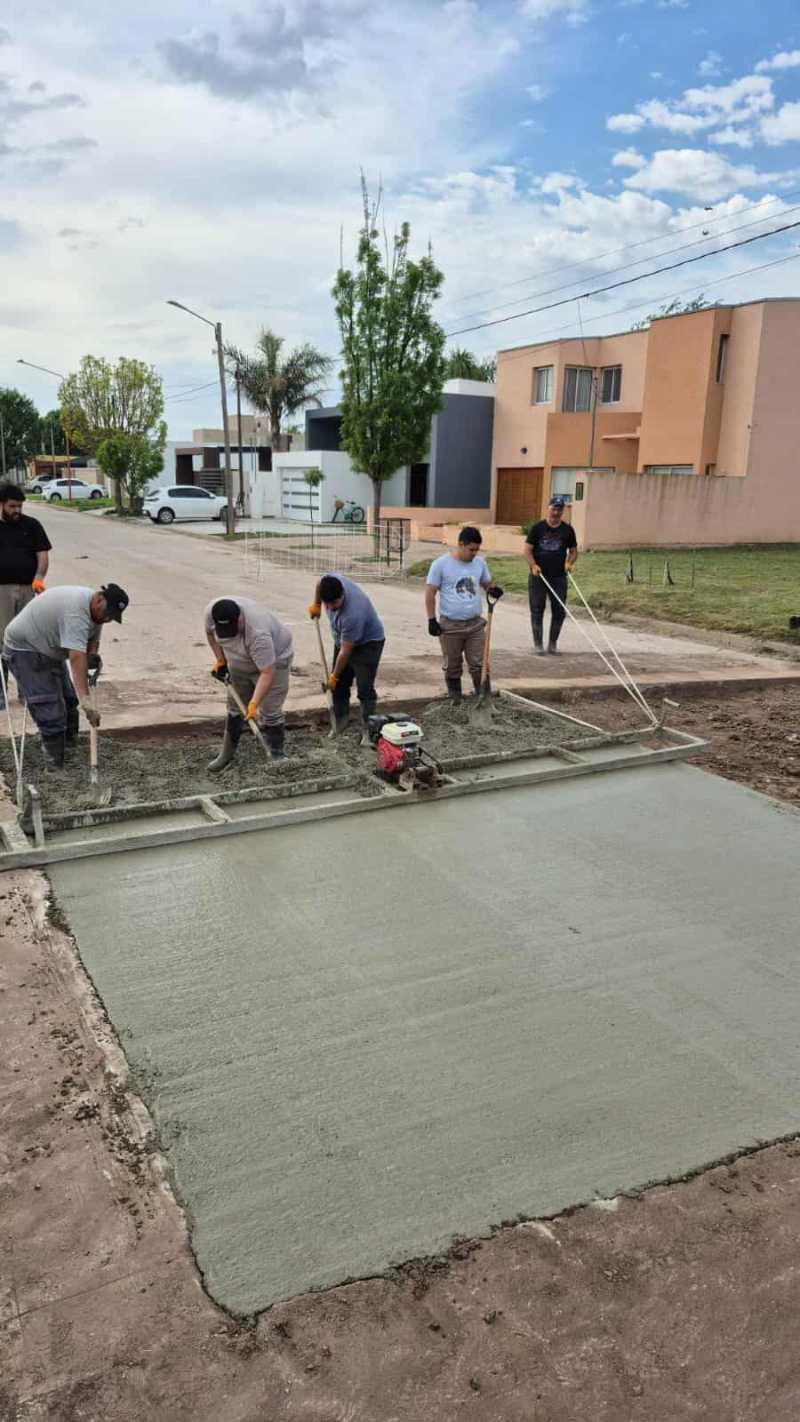 Construcción de Badén en sector norte del pueblo