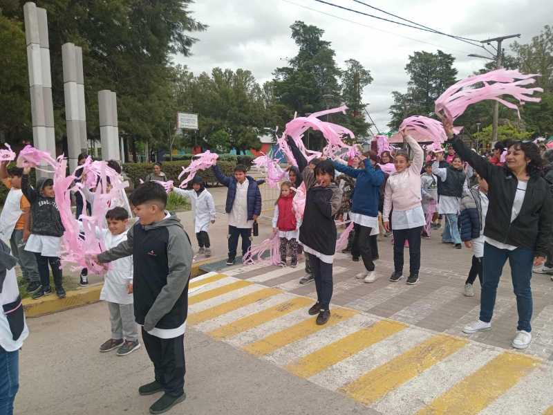 Caminata Rosa por las calles del Centro