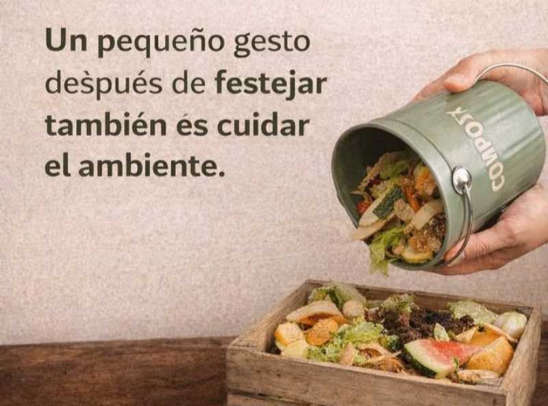 Iniciativa para compostar después de las fiestas