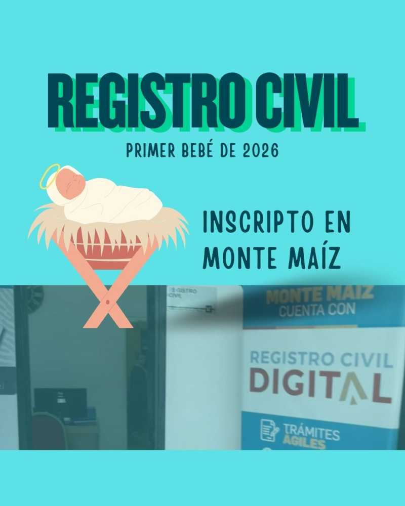 Inscribieron al primer bebé de 2026