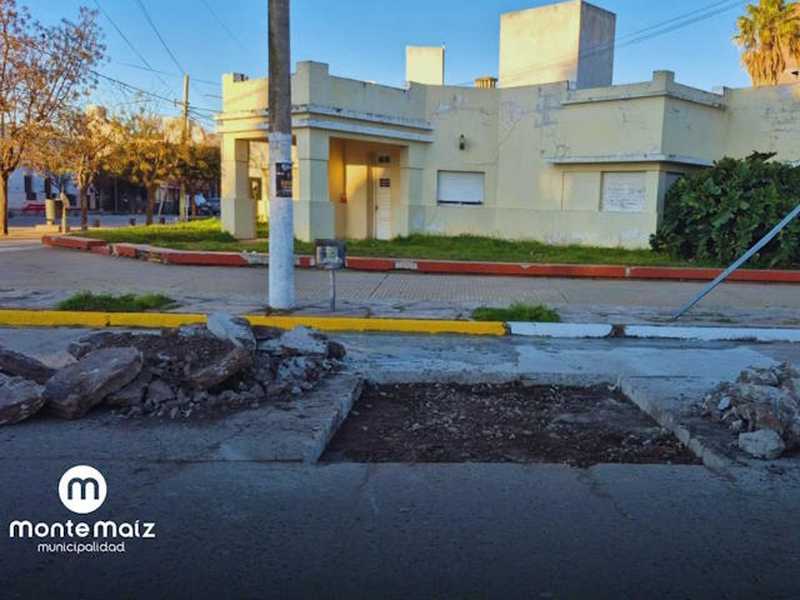 Reparación de pavimento en el Centro