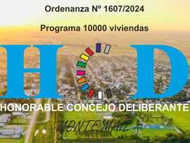 Ordenanza 1607/2024 - Programa 10000 viviendas