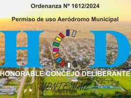 Ordenanza 1612/2024 - Permiso de uso Aeródromo Municipal